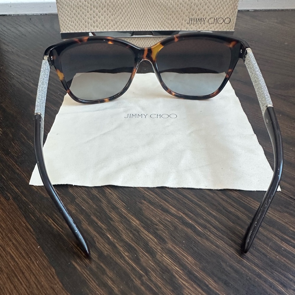 Jimmy Choo tortoise shell patterned sunglasses - image 3